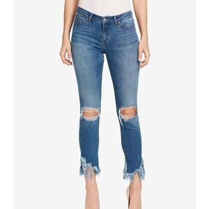 JUSTIN TIMBERLAKE WILLIAM RAST Womens Fringe Hem Skinny Jeans Size 25